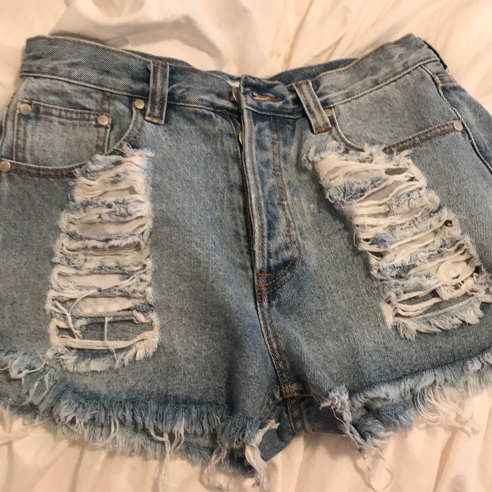 Mink Pink high waisted shorts